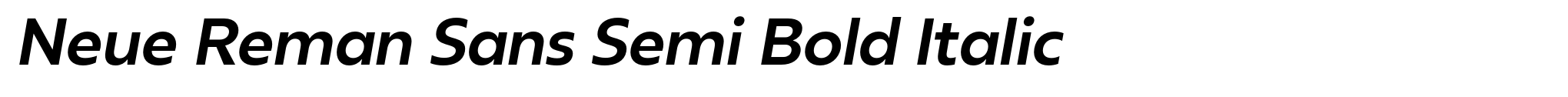 Neue Reman Sans Semi Bold Italic image
